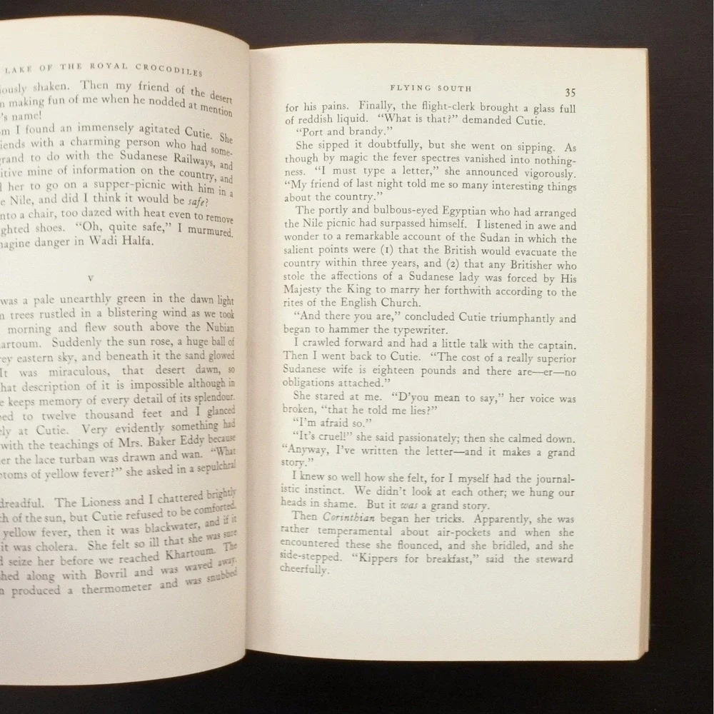 Vintage 1939 The Lake of the Royal Crocodiles by Eileen Bigland
